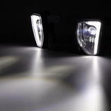 (2pcs/set) 45W DOT Approved LED Fog Lights with DRL for 2016-2018 Chevy Silverado 1500 (Black)