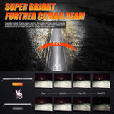 22 Inch-52 Inch 5D Series Straight/Curved Combo Beam Double Row LED Light Bar for 2016 Ford F150