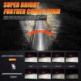 42 Inch 5D Series LED Light Bar & Car Roof Windshield LED Light Bar Mounting Bracket for 2014-2019 Can-Am Commander 1000 800 Models