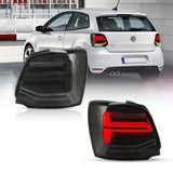 LED Tail Light Assembly With Sequential Turn Signal For 2009-2017 Volkswagen Polo 5th Gen (LWB/SWB）