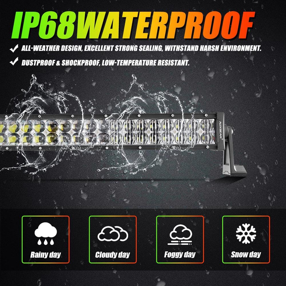 New 42 Inch V-PRO Series Straight RGBW Color Changing Off Road Led Light Bar for ATV UTV SIDE BY SIDES
