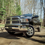 3 Inch LED Pods Lights with Additional Amber Covers & Dual Fog lights Hidden Bumper Mount Bracket for Dodge Ram 2500 3500 2010-2017