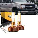 For 2000-2002 Chevrolet Silverado 2500 F-16 Plus Series Built-in Canbus Automotive Grade 14000LM LED Light Bulbs High Low Beam Bundle