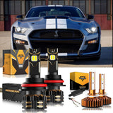 For 2000 Ford Mustang (BASE/GT/SVT COBRA R) 9007 LED Headlight Bulbs