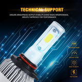 2004 2005 Mazda Miata 9005+9006 High Low Beam Combo LED Light Bulbs S2-Series COB 360° Beam 16000LM