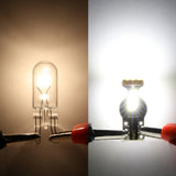 168 2825 W5W T10 LED Interior Light Bulbs 1.5W 300% Brighter 6500K White | 10 Bulbs