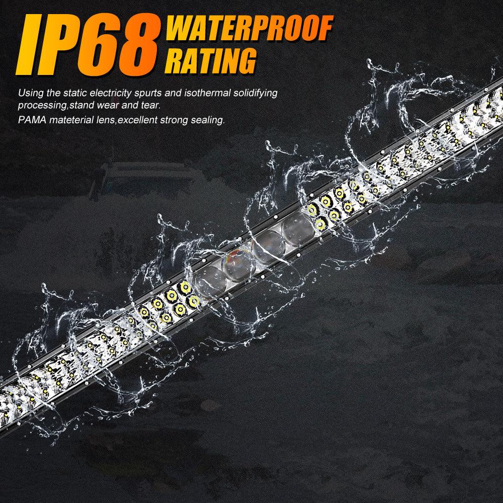 42 Inch 5D-PRO Series LED Light Bar & Car Roof Windshield LED Light Bar Mounting Bracket for 2014-2019 Can-Am Commander 1000 800 Models