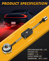 🆕1157 C8-Model Decoder Anti-Flicker CANBUS Resistors Decoder Avoid Fast Hyper Flash Turn Signal Blink Light Dashboard Error Code 2pcs/set