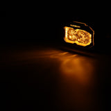 Auxbeam MASTER-T Series 5" Spot Beam Off-Road Lights Amber Backlight