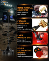 3.6m/12ft Antenna with Magnetic Base for Wireless Remote Control Switch Panel RC-800/AC-800/AC-1200/AS-400/AS-600/AS-800