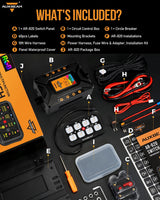 AR-820 RGB Switch Panel with APP, Toggle/ Momentary/ Pulsed Mode Supported (Two-Sided Outlet)