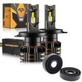 H4/9003 LED Headlight Bulbs 120W 25000LM GX Series Brightest 6500K Cool White | 2 Bulbs