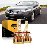 For 2000-2012 Honda Accord F-16 Plus Series Built-in Canbus Automotive Grade 14000LM LED Light Bulbs High Low Beam Bundle