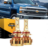 For 2007-2019 Chevrolet Silverado 3500 HD F-16 Plus Series Built-in Canbus Automotive Grade 14000LM LED Light Bulbs High Low Beam Bundle