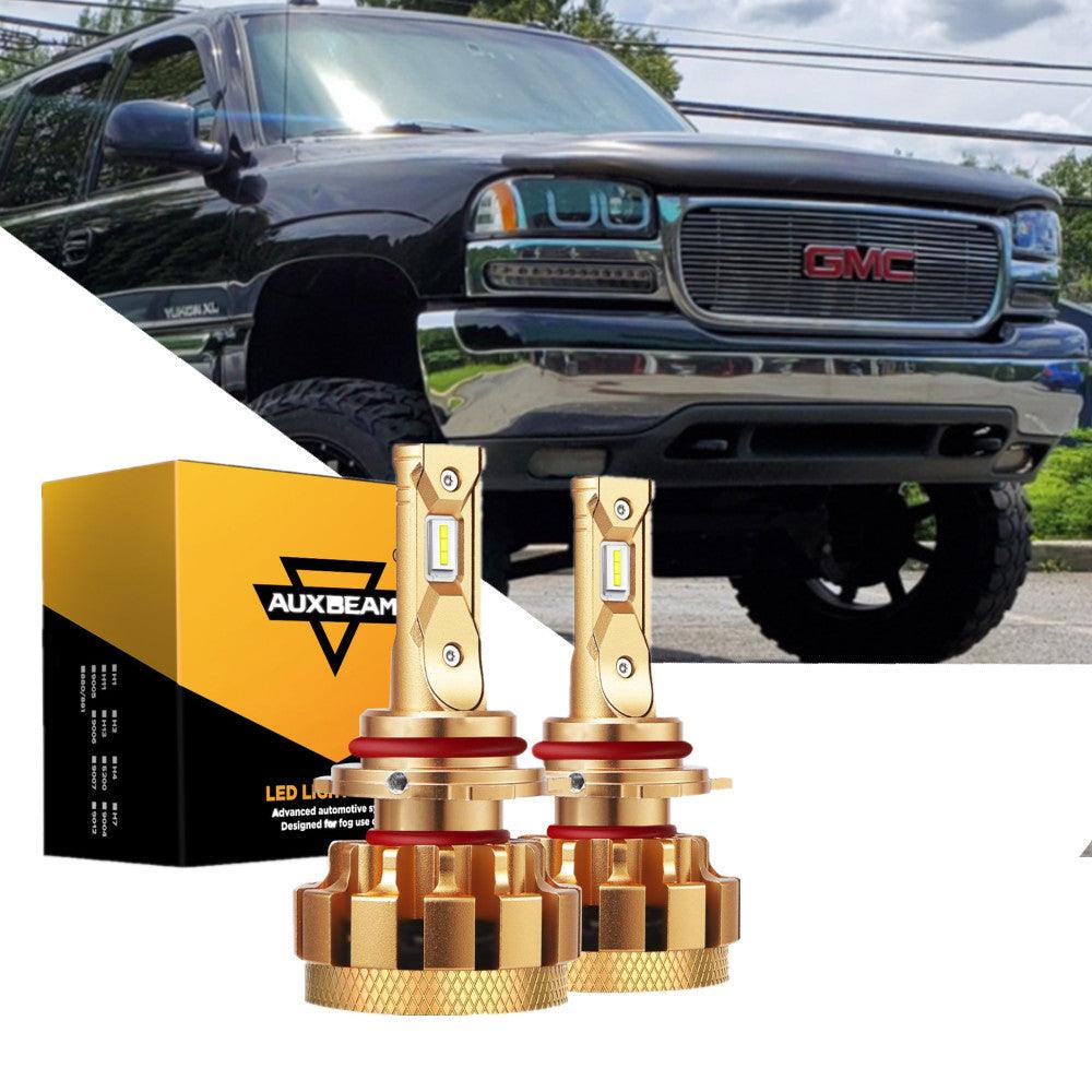 For 2000-2006 GMC Yukon XL 2500 F-16 Plus Series Built-in Canbus Automotive Grade 14000LM LED Light Bulbs High Low Beam Bundle