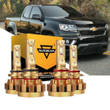 For 2010-2012 Chevrolet Colorado F-16 Plus Series Built-in Canbus Automotive Grade 14000LM LED Light Bulbs High Low Beam Bundle