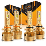 🆕9005+9006 LED Headlight Bulbs S3 Pro Series Dual Decoder CAN-BUS Error Free 12V 120W 24000LM 6500K Cool White |4 Bulbs