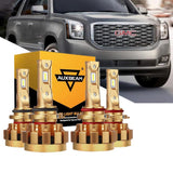 For 2000-2001 GMC Yukon XL 1500 F-16 Plus Series Built-in Canbus Automotive Grade 14000LM LED Light Bulbs High Low Beam Bundle