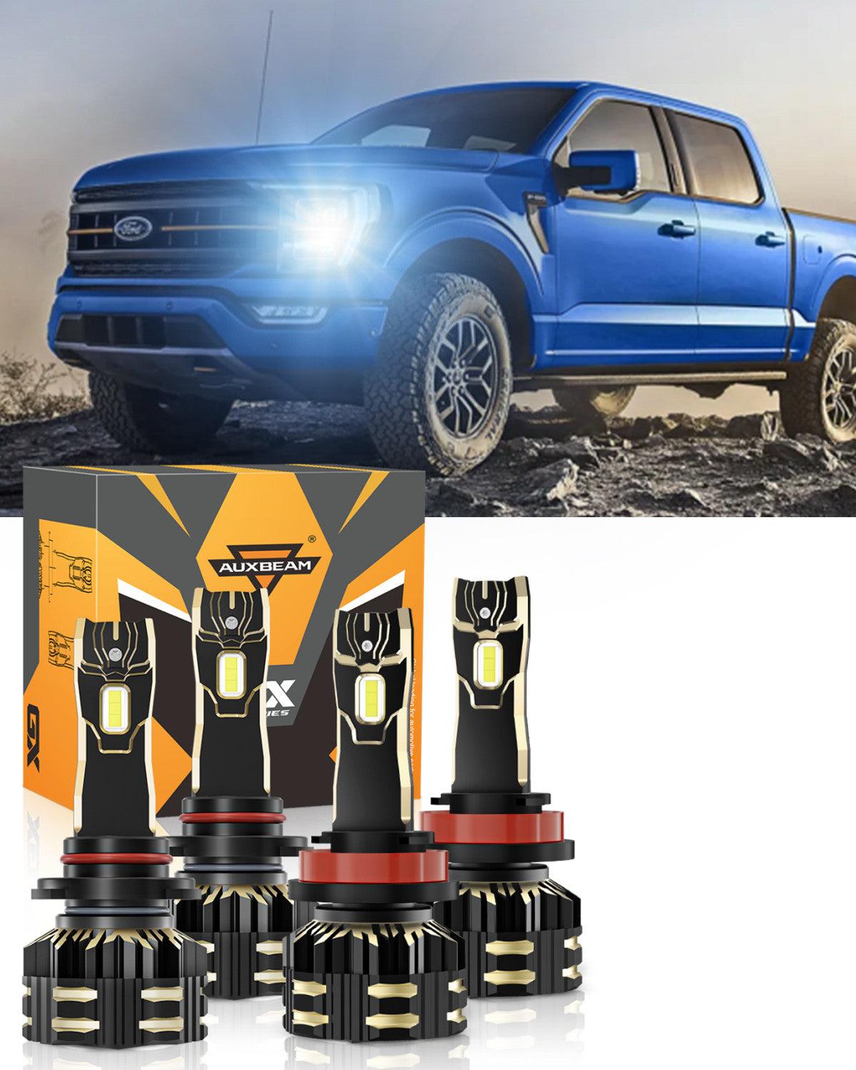 For 2015-2020 Ford F-150 9005 H11 LED Headlight Bulbs Bundle