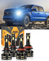 For 2015-2020 Ford F-150 9005 H11 LED Headlight Bulbs Bundle