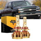 For 2007 Chevrolet Silverado 1500 HD Classic F-16 Plus Series Built-in Canbus Automotive Grade 14000LM LED Light Bulbs High Low Beam Bundle