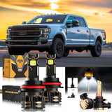 For 2001-2004 Ford F-250 Super Duty 9007 LED Headlight Bulbs