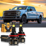 For 2001-2004 Ford F-250 Super Duty 9007 LED Headlight Bulbs