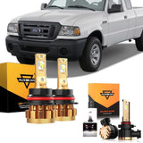 For 2008 Ford Ranger LED Bulbs Forward Exterior Interior Light Bulbs Package