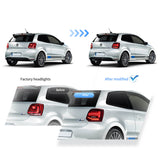 LED Tail Light Assembly With Sequential Turn Signal For 2009-2017 Volkswagen Polo 5th Gen (LWB/SWB）