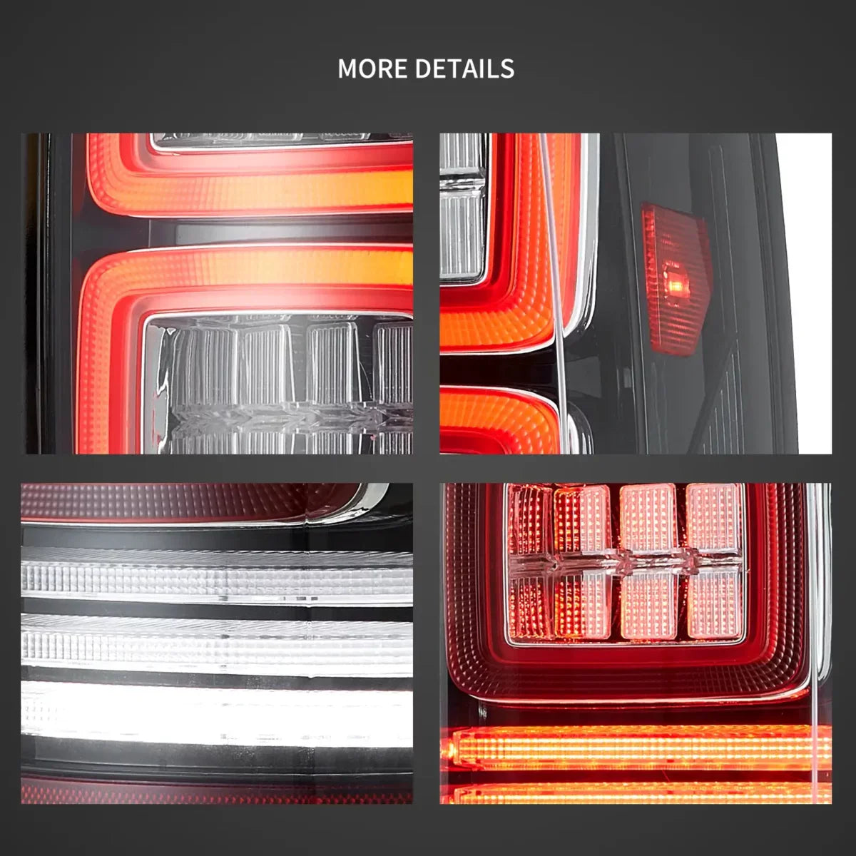 LED Tail Light Assembly With Dynamic Welcome Lighting For 2014-2018 Chevrolet Silverado