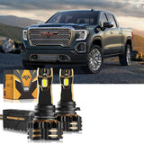 For 2000-2002 GMC Sierra 1500 9005 9006 LED Headlight Bulbs Bundle
