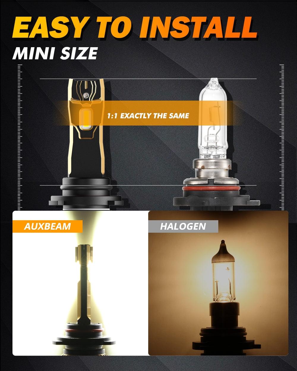 For 2000 Toyota RAV4 9005 9006 LED Headlight Bulbs Bundle
