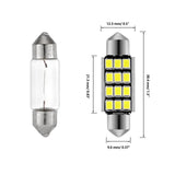 39MM DE3174 1.54" Festoon LED Interior/Dome/Map/License Plate Light Bulbs 2.7W 400LM 6500K White | 2 Bulbs