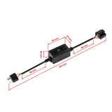 H4/9003 C10-MODEL Enhanced LED Headlight Bulbs Canbus Decoder Anti-Flicker Hyper Flash No Warning Harness Resistor Conversion Kit 2pcs/set