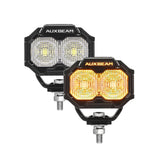 Auxbeam MASTER-T Series 3-Inch Flood Beam Off-Road Lights Amber Backlight