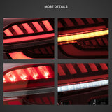 LED Tail Light Assembly With Full LED Dynamic Welcome Lighting For 2018-2022 Honda Accord 10th Gen