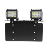LED Light Bar Steel License Plate Mounting Bracket Front Bumper Holder Fit for Most Trucks, Pickups, SUV, Jeep, 4x4, Cars (US Version)