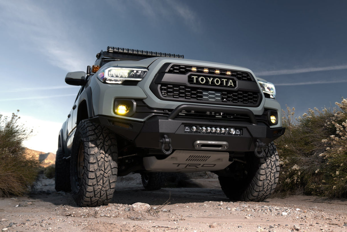 2016-2023 TOYOTA TACOMA HILINE FRONT WINCH BUMPER Body Armor 4x4