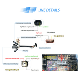 LED Headlight Assembly Dual Beam Projector Black For 2015-2017 Ford F150 (Fit Factory Halogen Version Only)