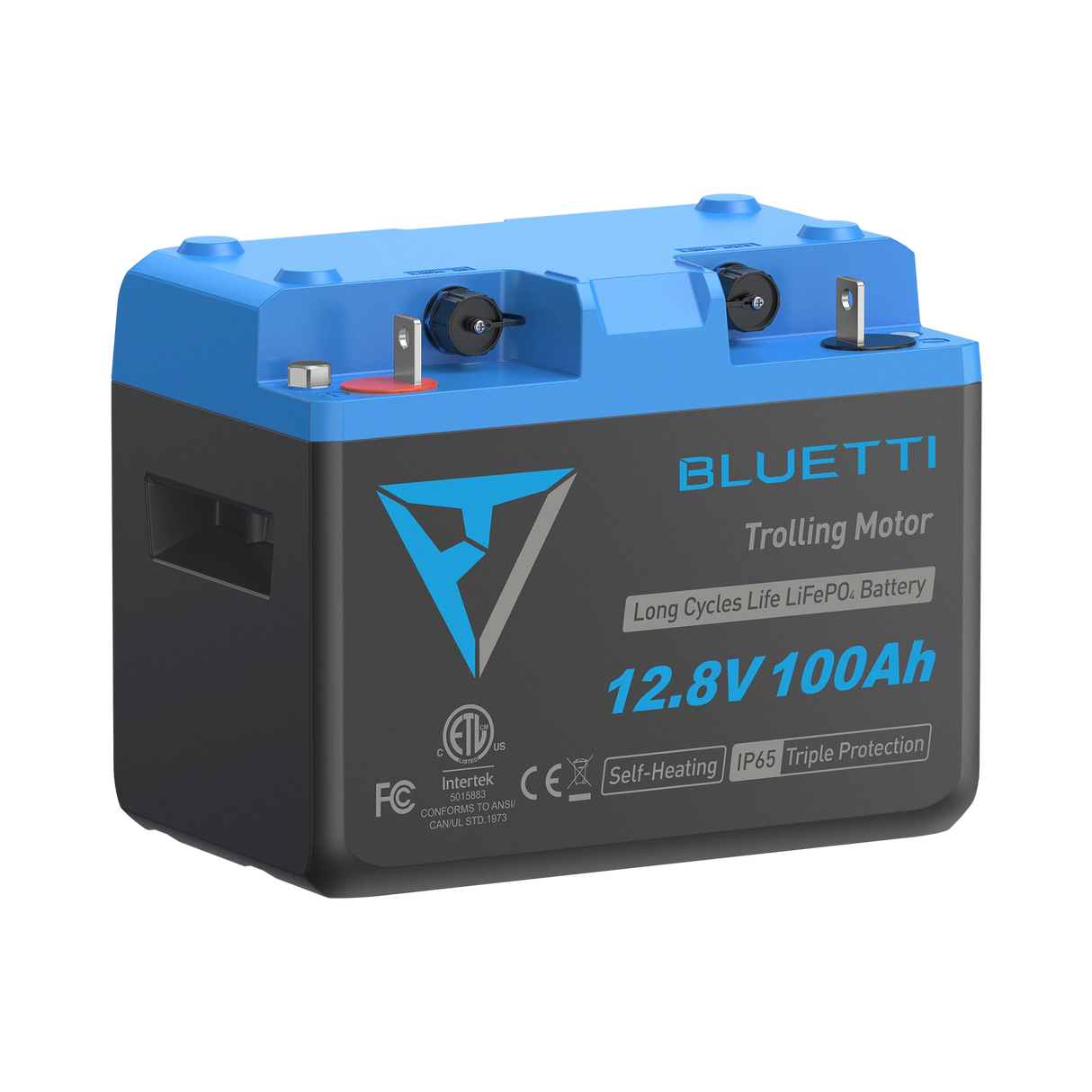 BLUETTI B1210 LiFePO₄ Deep Cycle Battery | 12.8V 100Ah (1,280Wh) | Trolling Motor, RV & Marine-Ready with Self-Heating & Bluetooth App