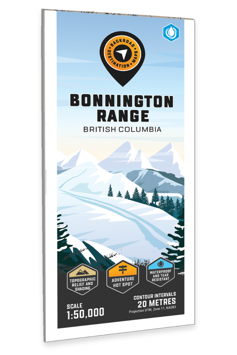 Bonnington Range BC - Destination Map