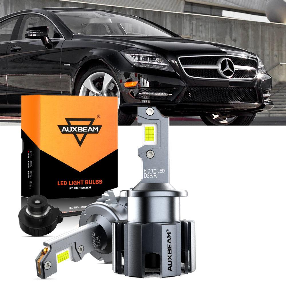 For 2007-2011 Mercedes-Benz CLS550 with HID headlamps LED Light Bulbs High Low Beam Bundle