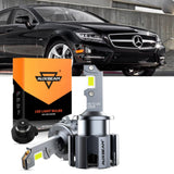 For 2007-2011 Mercedes-Benz CLS550 with HID headlamps LED Light Bulbs High Low Beam Bundle