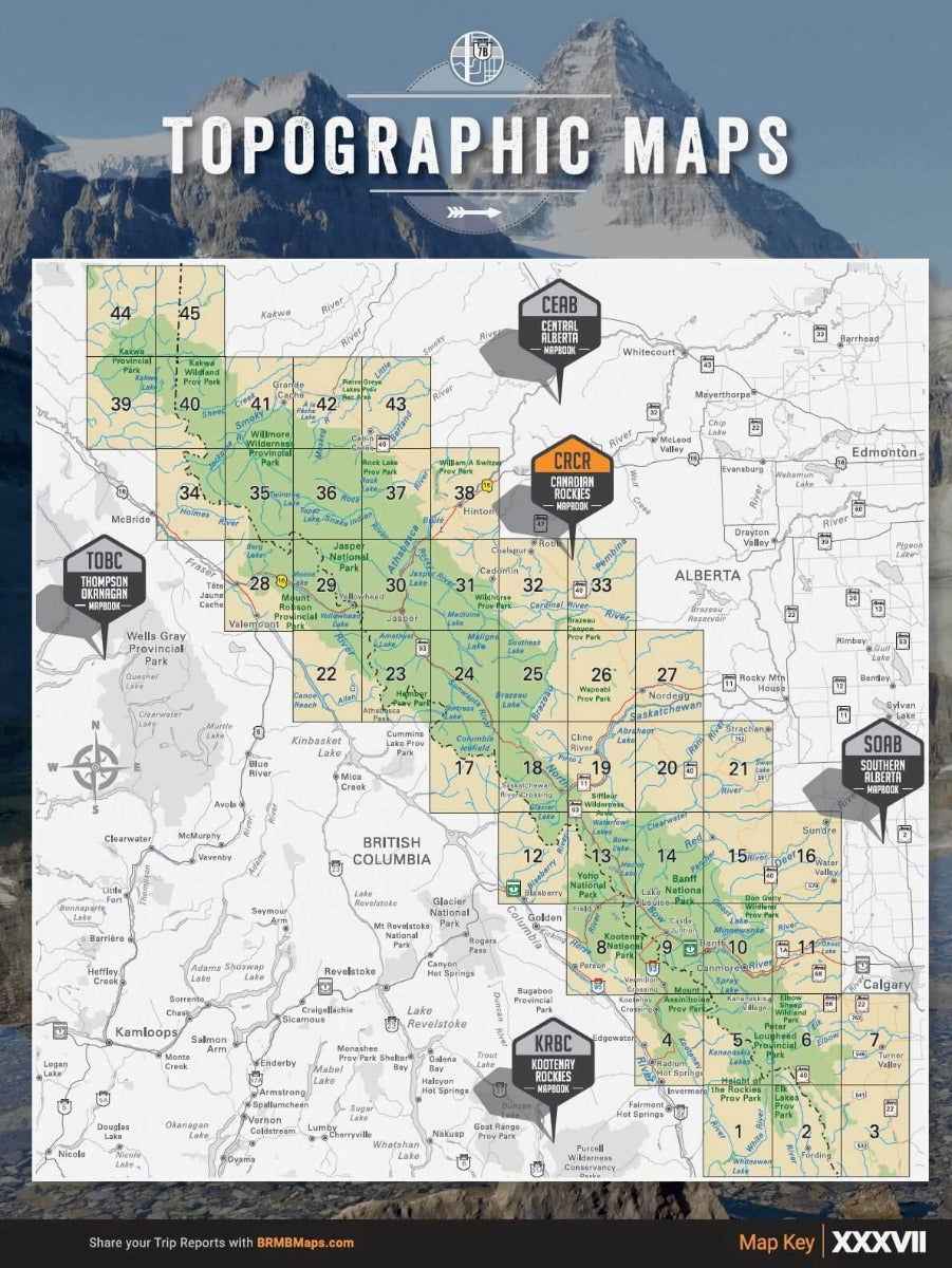 Canadian Rockies Backroad Mapbook