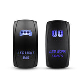 5 Pin Laser On/Off switches 20A/12V 10A/24V Switch with Jumper Wires Set for Cars,Trucks,RVs