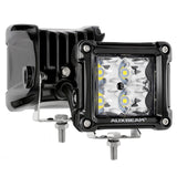 3 Inch Spot/Flood Beam LED Pods Light + Universal LED Working Lights Mounting Brackets