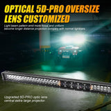 7" LED Halo Headlights + 4" Inch LED Fog Lights with DRL + 5D-PRO 52" Straight LED Light Bar + Windshield Mounting Brackets + 18W Spot Beam Pod Lights Set for for Jeep Wrangler JK