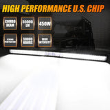 7" LED Halo Headlights + 4" Inch LED Fog Lights with DRL + 5D-PRO 52" Straight LED Light Bar + Windshield Mounting Brackets + 18W Spot Beam Pod Lights Set for for Jeep Wrangler JK
