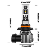 🆕H10 9145 9140 HB3 LED Fog Light/DRL Bulbs 50W 10000LM 3000K Golden Yellow Q5 Series | 2 Bulbs