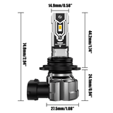 🆕9006 HB4 LED Fog Light/DRL Bulbs 50W 10000LM 3000K Golden Yellow Q5 Series | 2 Bulbs